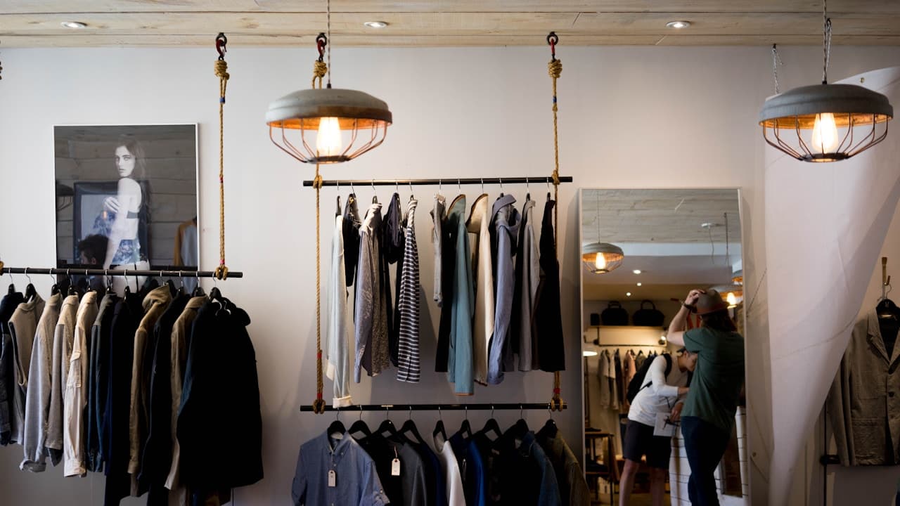 Fashion apparel styled for a live shopping broadcast